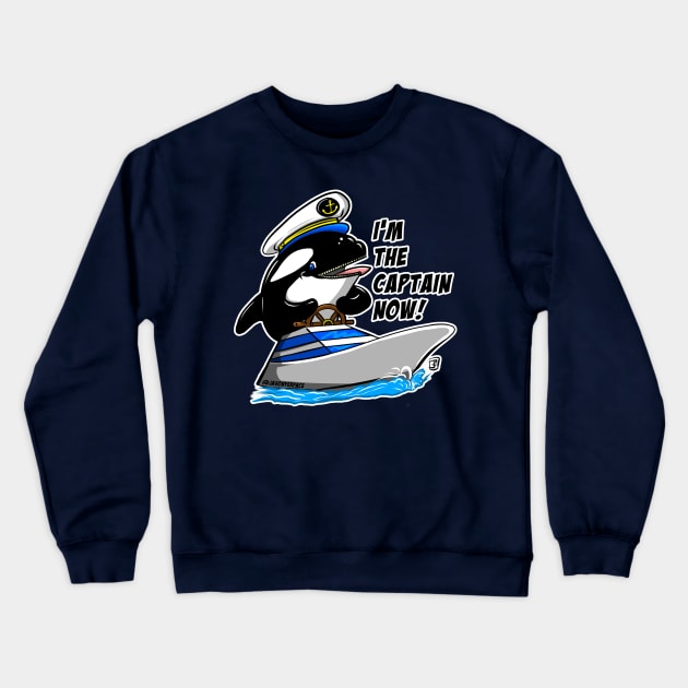 I'm the Captain Now! Crewneck Sweatshirt by jasonyerface